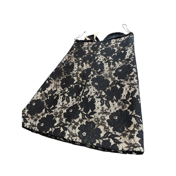 N. 21 Strapless Lace Mini Dress Black Nude Mesh Bustier Italy Size IT 42 US 6 - Picture 8 of 16